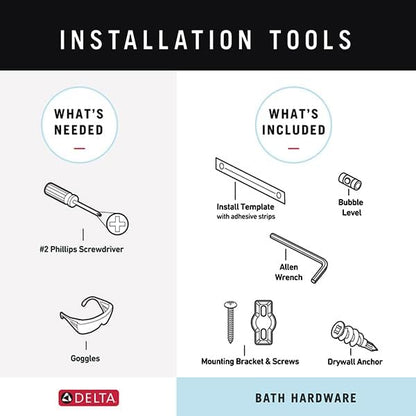 delta faucet mclaren 3-piece bathroom set, matte black, view 9