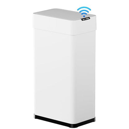 TLSUNNY 18.5 Gallon Automatic Trash Can, Stainless Steel Motion Sensor Garbage - Image 2