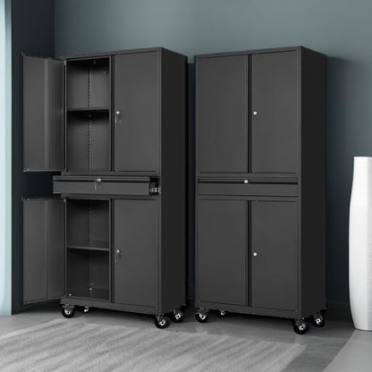 Letaya Metal Garage Storage Cabinet - Image 5