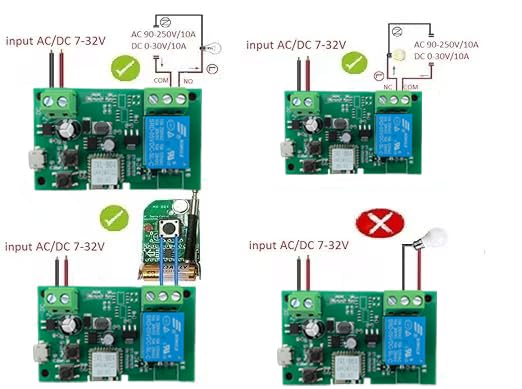 Huacaoe１CH WiFi Smart Switch Relay Module -10A Dry Contact Design - Image 4