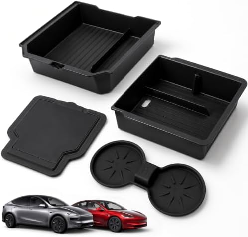 Center Console Organizer Set for Tesla Model Y Juniper & 3 Highland