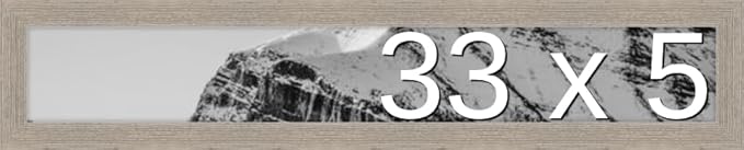 Frame It Easy 33 x 5 Rustic Gray Wood Frame by FrameItEasy
