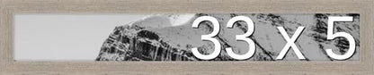 Frame It Easy 33 x 5 Rustic Gray Wood Frame by FrameItEasy