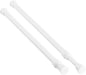 KXLife Tension Curtain Rod No Drill 12-20", Small Spring Rod, 2Pcs, White | Adjustable Short Tension Rod, Tool-Free Spring Fit, Non-Slip Ends, Suitable for Window, Cupboard, Closet