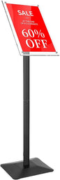 DISPLAYSWORKER Adjustable Heavy Duty Pedestal Sign holder floor Stand, acrylic by DISPLAYSWORKER