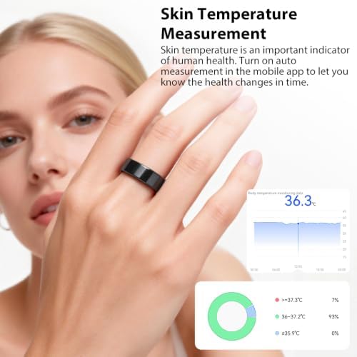 colmi smart ring for women, ai health tracker, front angle view