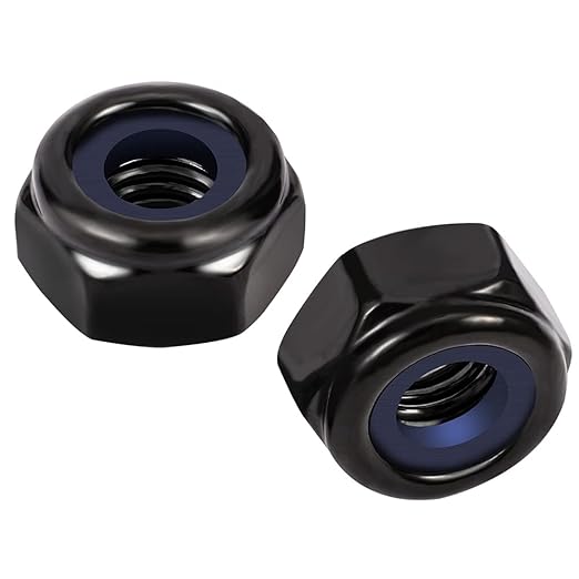 MewuDecor #8-32 Nylon Insert Hex Lock Nuts Locknuts, 304 Stainless Steel 18-8 by MewuDecor+Fastener