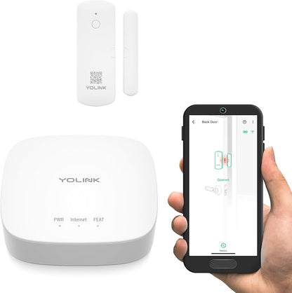YoLink LoRa Smart Door Sensor Starter Kit: Hub & Door Sensor by YoLink