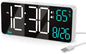 KOSUMOSU Digital Alarm Clock for Bedroom, 6.7in Small Digital Clock, Auto by KOSUMOSUTECHNOLOGY