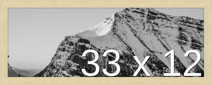 Frame It Easy 33 x 12 Wheat Wood Frame by FrameItEasy