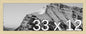 Frame It Easy 33 x 12 Wheat Wood Frame by FrameItEasy