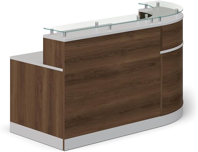 NBF L-Shaped Modern Reception Desk by NBFSignatureSeries