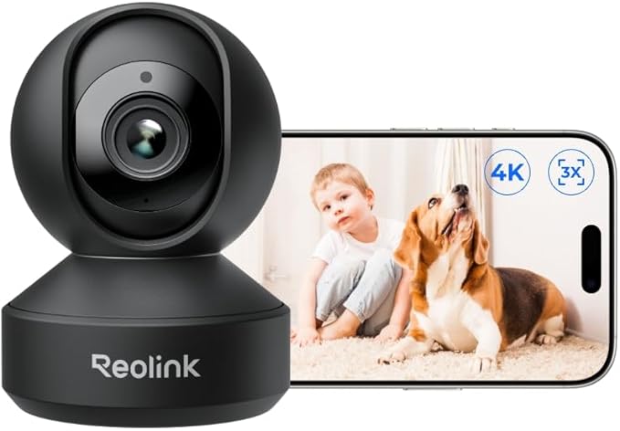REOLINK Smart 4K UHD Pan & Tilt Dual-Band Wi-Fi 6 Indoor Security Camera by REOLINK