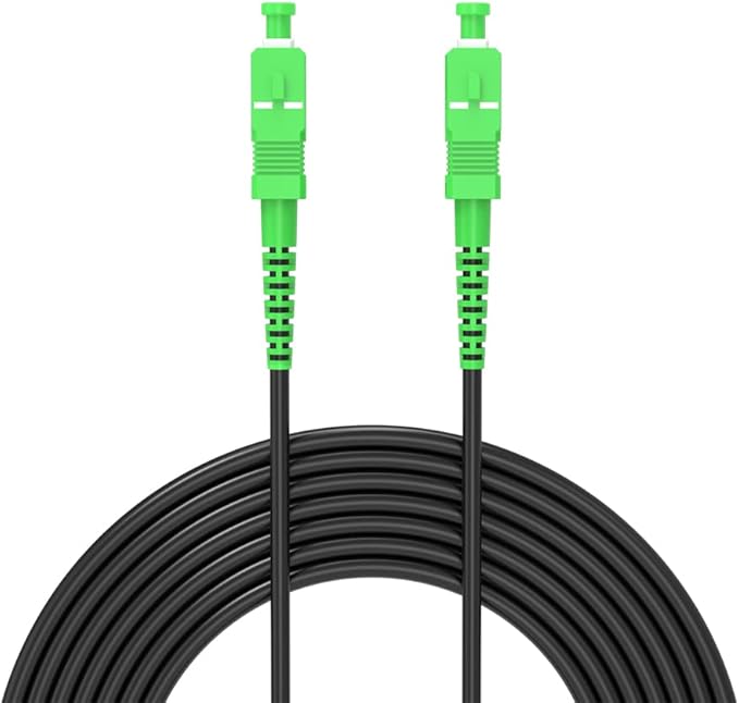 Jeirdus 25M SC/APC to SC/APC Outdoor Armored Simplex 9/125 SM Fiber Optic Cable by Jeirdus