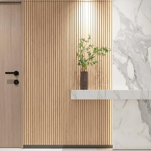 art3d 108 x 5.7 inch slat solid wood, side view