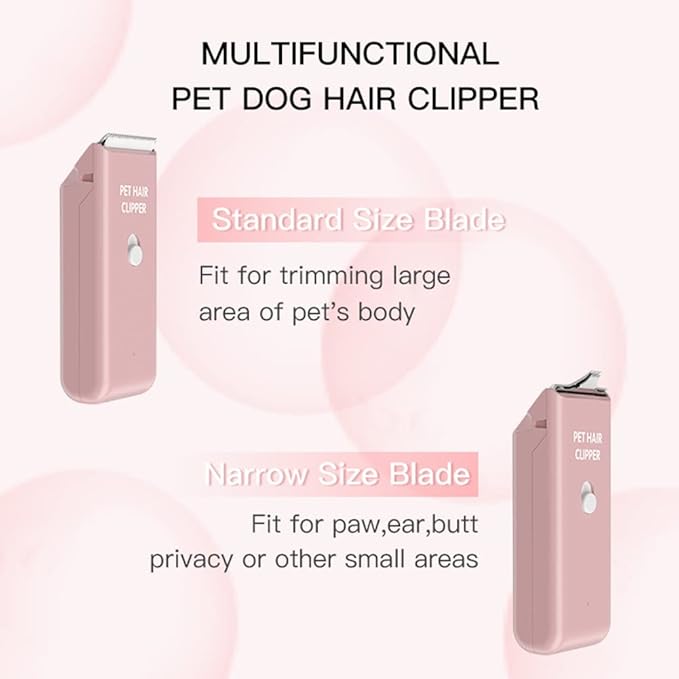 Feet Hair Trimmer, Dog Clippers, Quiet Washable USB Rechargeable Cordless Dog - Image 6