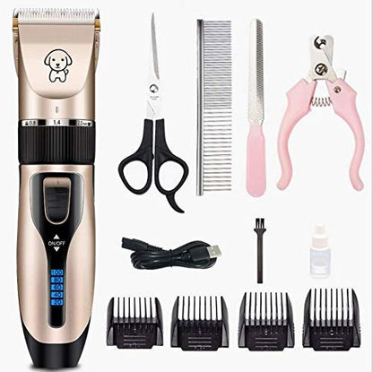 Professional USB Dog Clippers Low Noise Rechargeable Pet Trimmers Cordless Pet - Image 7
