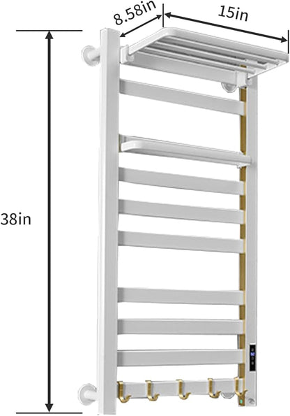 Heated Towel Rack for Bathroom Towel Warmer Racks Wall Mounted - Image 7