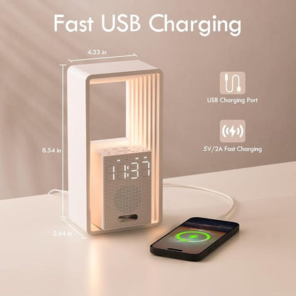 WILIT Digital Alarm Clock Sunrise, 9 Sleep Aid Sounds Wake up Light - Image 9