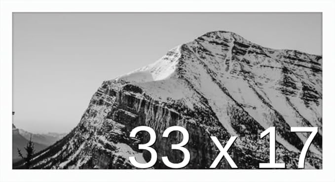 Frame It Easy 33 x 17 White Wood Frame by FrameItEasy
