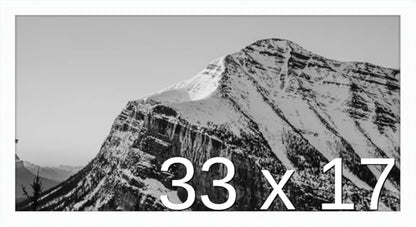 Frame It Easy 33 x 17 White Wood Frame by FrameItEasy