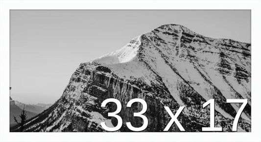 Frame It Easy 33 x 17 White Wood Frame by FrameItEasy