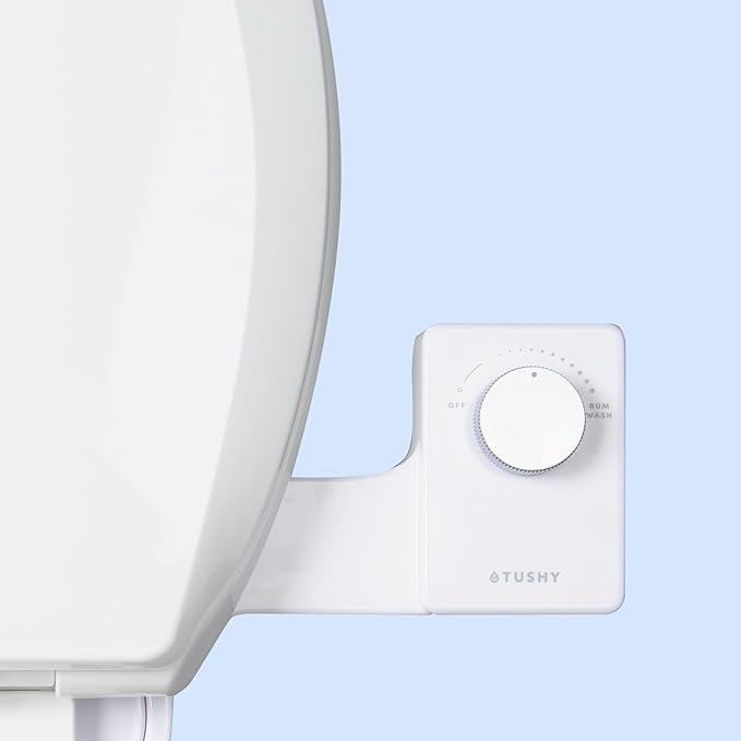 TUSHY Fresh Cool Water Bidet: Ultra Slim Toilet Seat Attachment Easy DIY by TUSHY