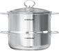 SUNHOUSE 2-Tier Stainless Steel Steamer Pot by SUNHOUSE