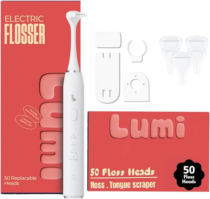 Lumi Electric Flosser | 2 in 1 Electric Flosser by Unknown