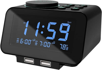 uscce Digital Dual Alarm Clock Radio by USCCE