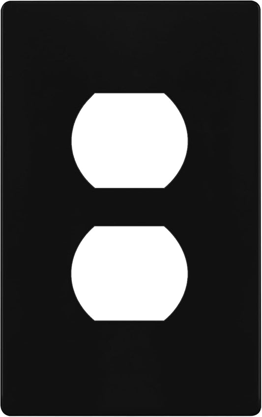 ENERLITES Screwless Duplex Wall Plate, Child Safe Receptacle Outlet Cover by Enerlites