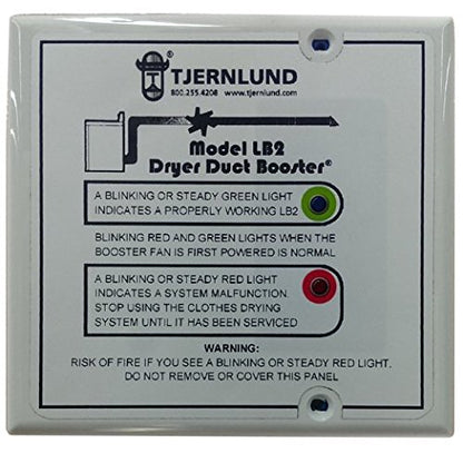 Tjernlund LB2 No-Clog, Zero Maintenance DEDPV Dryer Duct Booster Fan - Image 4