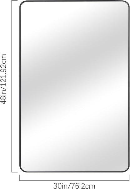 30" x 48"Bathroom Mirror, Matte Black Wall Mirror - Image 5