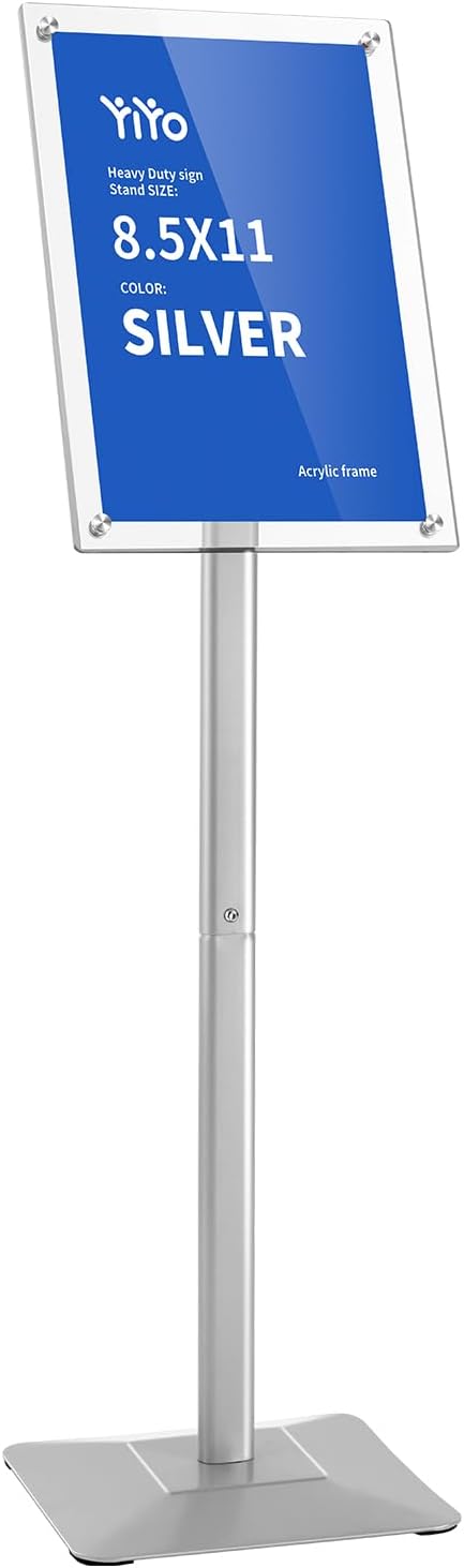YIYO Sign Stand Poster Stand，adjustable heavy duty pedestal Sign Holder Floor by YIYO