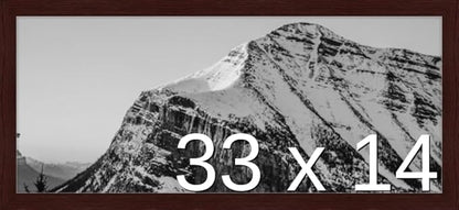 Frame It Easy 33 x 14 Merlot Wood Frame by FrameItEasy