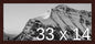 Frame It Easy 33 x 14 Merlot Wood Frame by FrameItEasy
