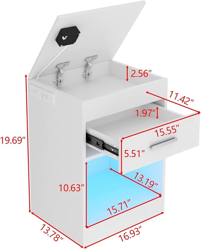 Auromie Set of 2 Nightstand - Image 3