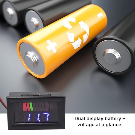 Battery Charge Level Indicator Universal Car Battery Capacity Meter Tester - Image 2