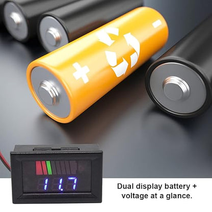 Battery Charge Level Indicator Universal Car Battery Capacity Meter Tester - Image 2