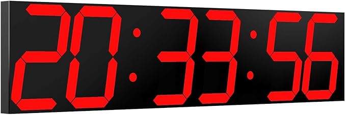 CHKOSDA Digital Wall Clock, Oversize Led Digital Clock Large Display by CHKOSDA