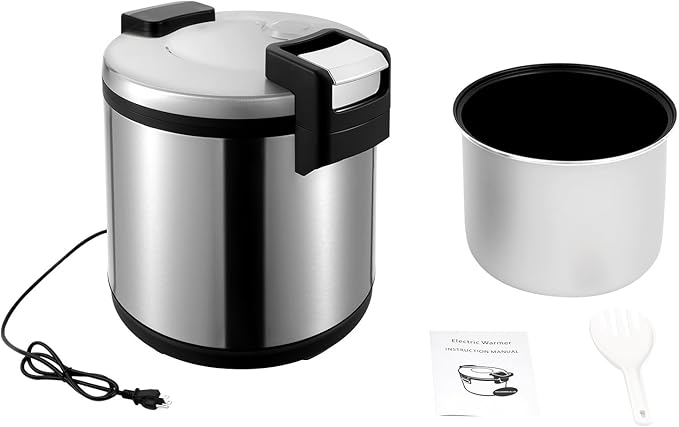 Commercial Rice Warmer, 19L/20Qt Electric Food Warmer, 110W Electric Soup - Image 9