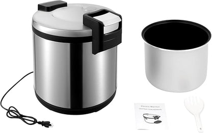 Commercial Rice Warmer, 19L/20Qt Electric Food Warmer, 110W Electric Soup - Image 9