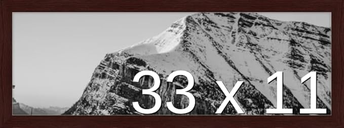 Frame It Easy 33 x 11 Merlot Wood Frame by FrameItEasy