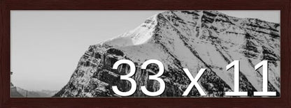 Frame It Easy 33 x 11 Merlot Wood Frame by FrameItEasy
