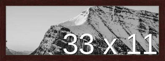 Frame It Easy 33 x 11 Merlot Wood Frame by FrameItEasy
