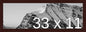 Frame It Easy 33 x 11 Merlot Wood Frame by FrameItEasy