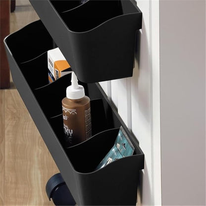 Sauder Folding SewingTable & Craft Cart Storage Cabinet, in Soft White - Image 9