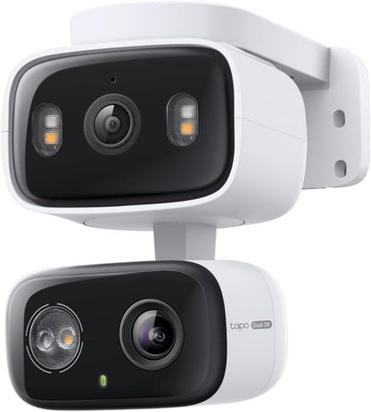 Tapo 2K Indoor/Outdoor Dual Lens Pan/Tilt Wired Security Camera by Tapo