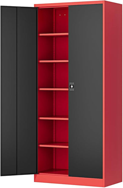 Metal Storage Cabinet-71” Tall Steel File Cabinets by Fesbos