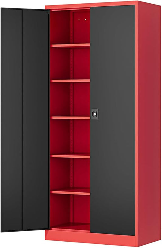 Metal Storage Cabinet-71” Tall Steel File Cabinets by Fesbos